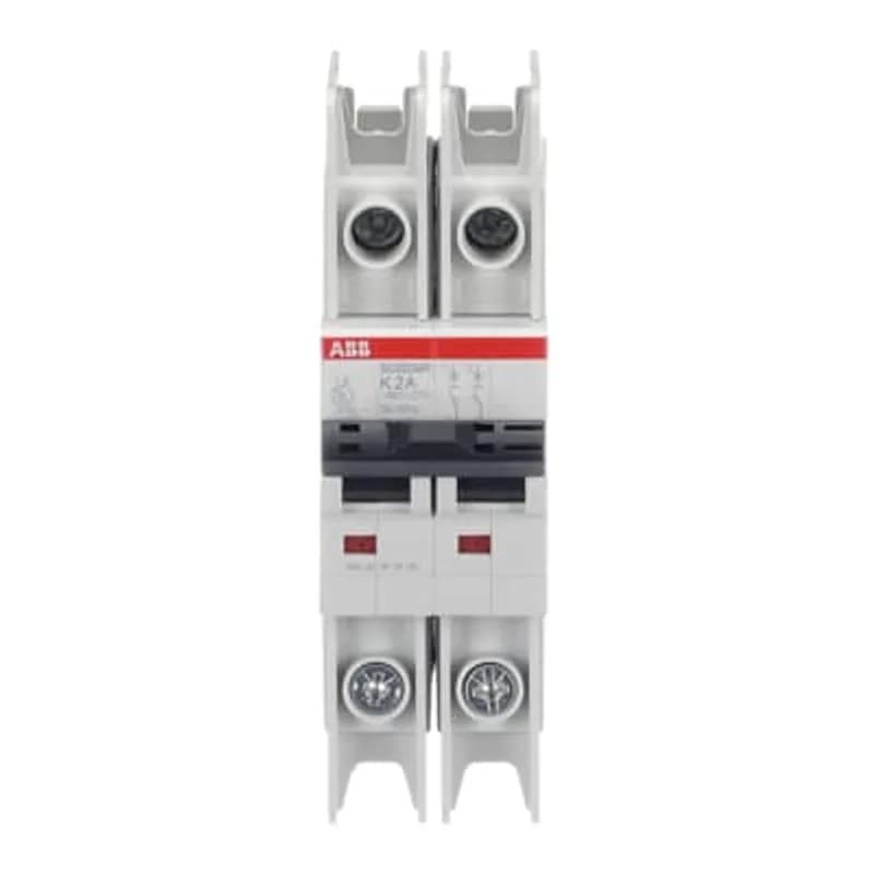 SU202MR-K2 MCB K-Char., 10kA, 2A, 2P, RTT UL 489, Ring Cable Lug