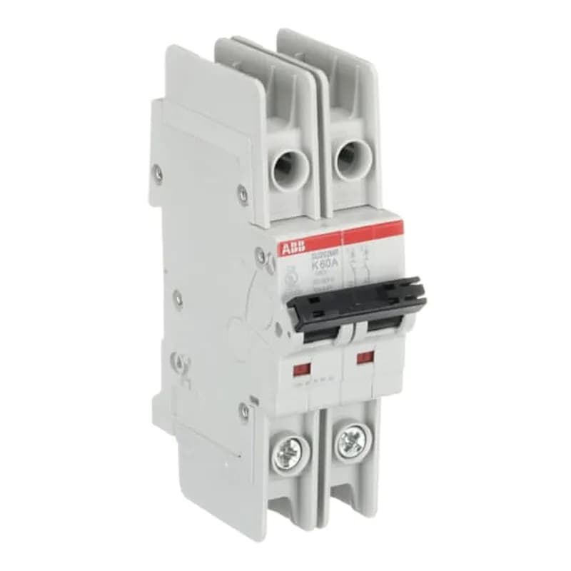 SU202MR-K60 MCB K-Char., 10kA, 60A, 2P, RTT UL 489, Ring Cable Lug