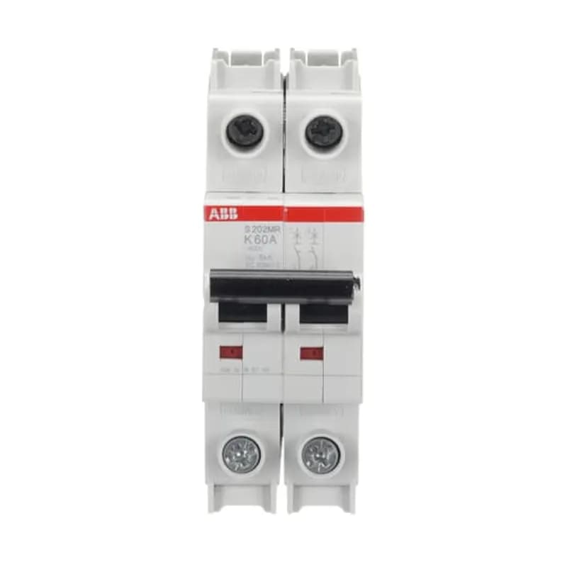 S202MR-K60 MCB K-Char., 10kA, 60A, 2P, RTT UL 1077, Ring Cable Lug