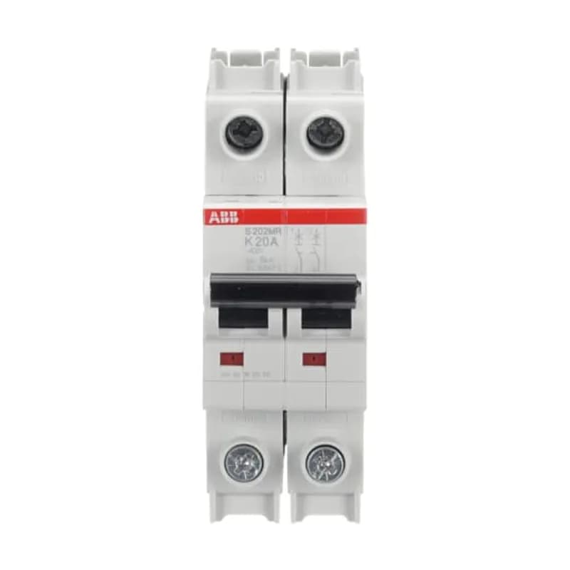 S202MR-K20 MCB K-Char., 10kA, 20A, 2P, RTT UL 1077, Ring Cable Lug