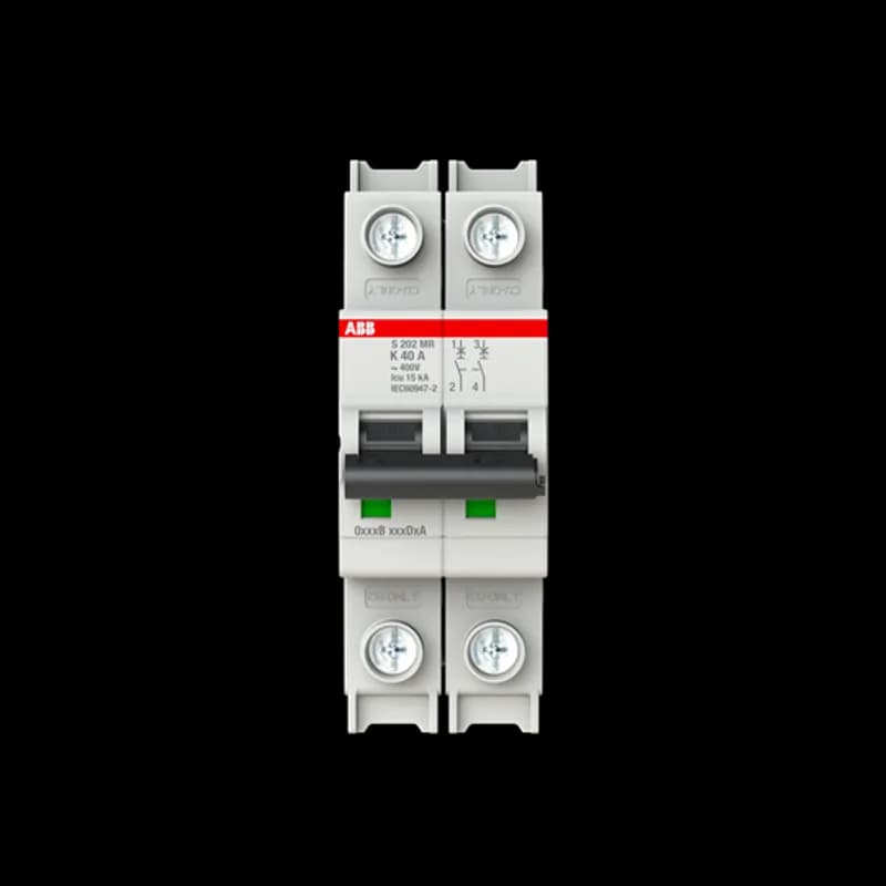 S202MR-K40 MCB K-Char., 10kA, 40A, 2P, RTT UL 1077, Ring Cable Lug