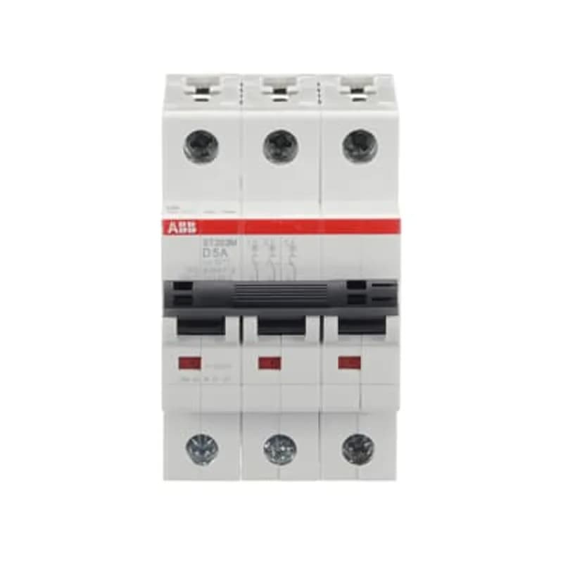 ST203M-D5 Miniature Circuit Breaker ST203M-D5 Miniature Circuit Breaker D-Char., 10kA, 5A, 3P