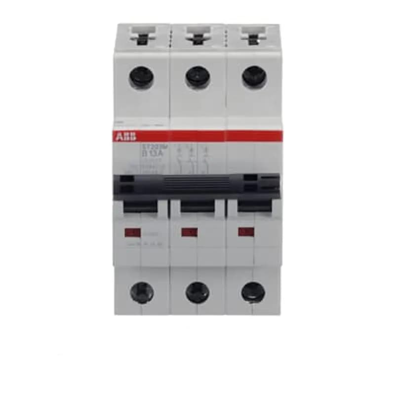 ST203M-B13 Miniature Circuit Breaker ST203M-B13 Miniature Circuit Breaker B-Char., 10kA, 13A, 3P