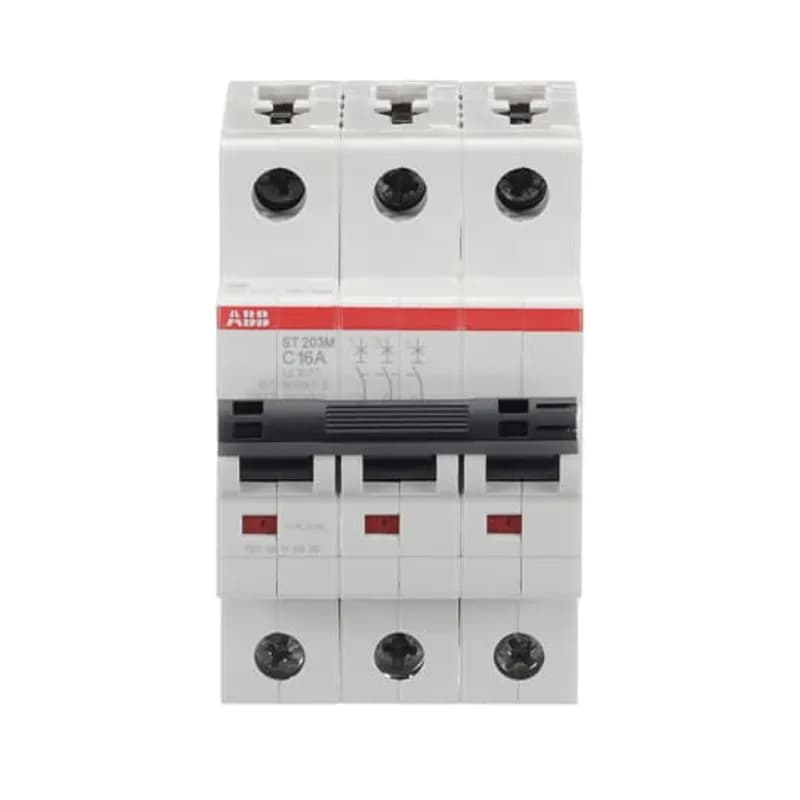 ST203M-C16 Miniature Circuit Breaker ST203M-C16 Miniature Circuit Breaker C-Char., 10kA, 16A, 3P