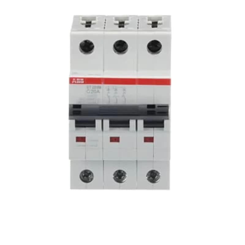 ST203M-C20 Miniature Circuit Breaker ST203M-C20 Miniature Circuit Breaker C-Char., 10kA, 20A, 3P