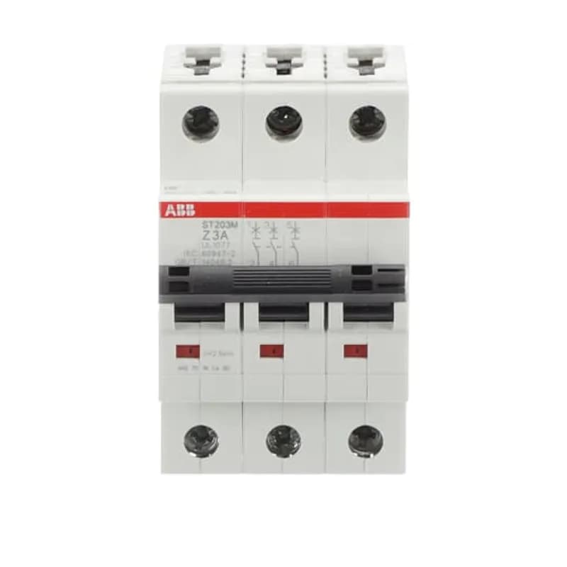 ST203M-Z3 Miniature Circuit Breaker ST203M-Z3 Miniature Circuit Breaker Z-Char., 10kA, 3A, 3P