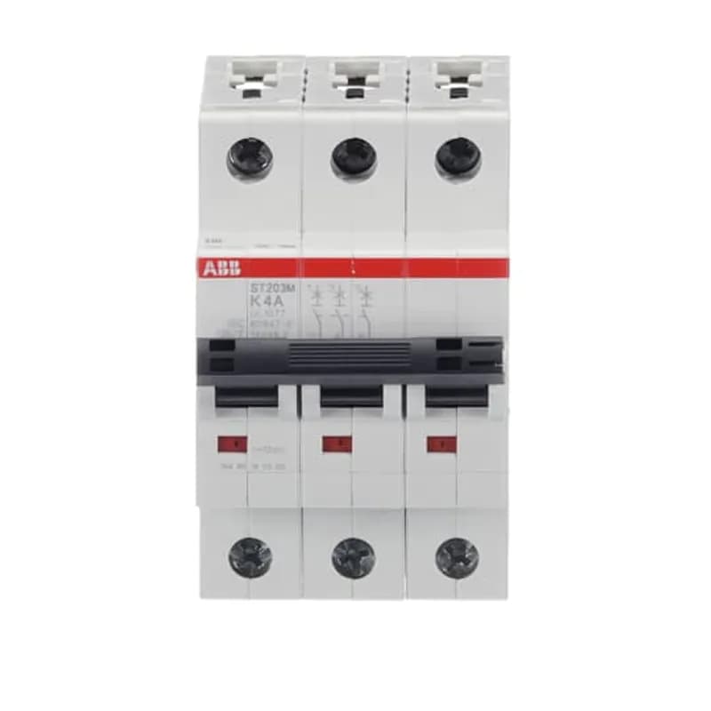 ST203M-K4 Miniature Circuit Breaker ST203M-K4 Miniature Circuit Breaker K-Char., 10kA, 4A, 3P