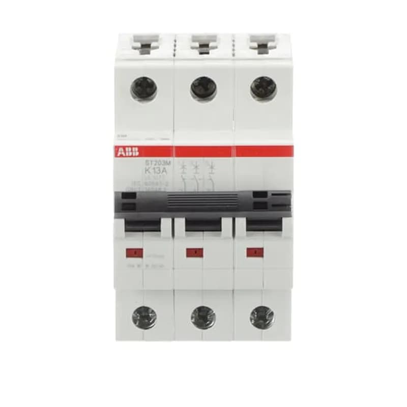 ST203M-K13 Miniature Circuit Breaker ST203M-K13 Miniature Circuit Breaker K-Char., 10kA, 13A, 3P
