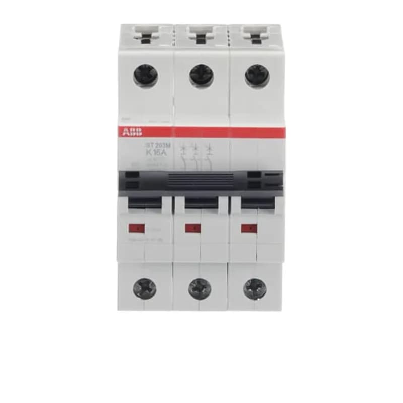 ST203M-K16 Miniature Circuit Breaker ST203M-K16 Miniature Circuit Breaker K-Char., 10kA, 16A, 3P
