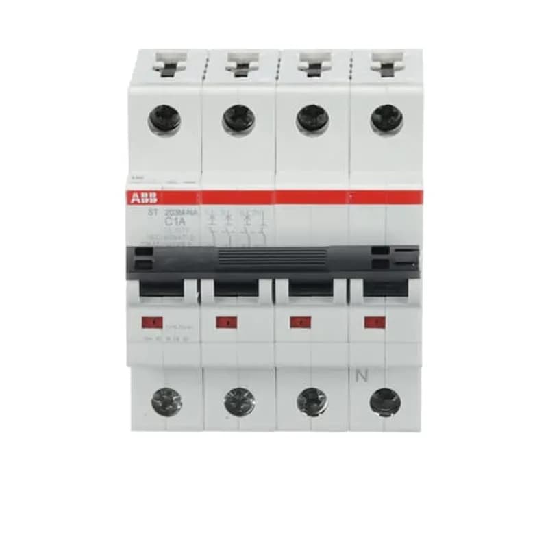 ST203M-C1NA Miniature Circuit Breaker ST203M-C1NA Miniature Circuit Breaker C-Char., 10kA, 1A, 3P+NA
