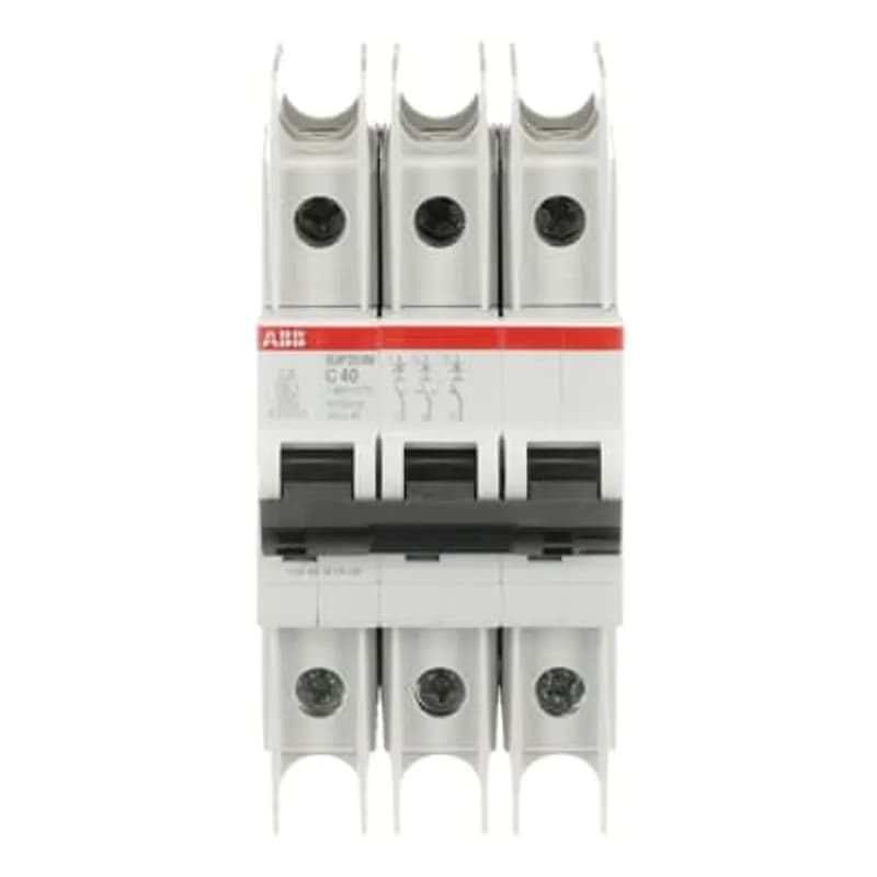 ABB - Electrification SUP203M-C40 - SUP203M-C40-V1 Miniature Circuit Breaker C-Char., 10kA, 40A, 3P