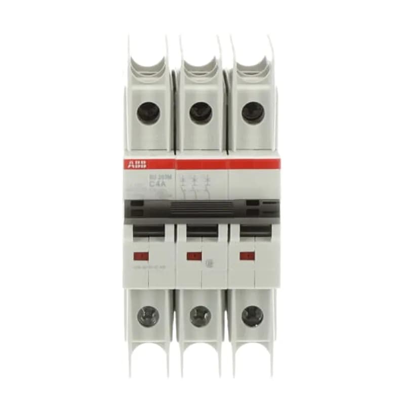 SU203M-C4 Miniature Circuit Breaker C-Char., 10kA, 4A, 3P UL489