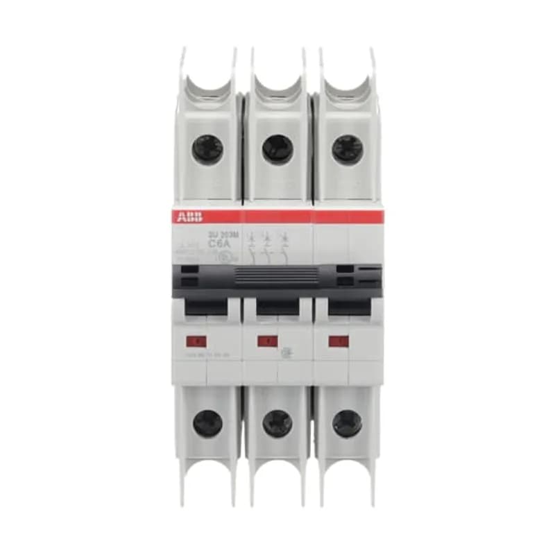 SU203M-C6 Miniature Circuit Breaker C-Char., 10kA, 6A, 3P UL489
