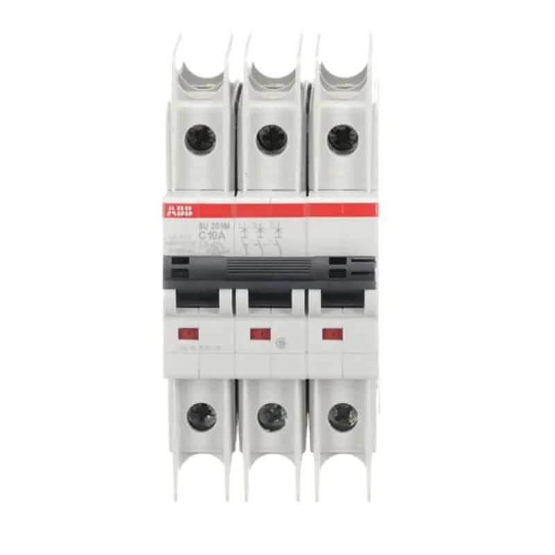 SU203M-C10 Miniature Circuit Breaker C-Char., 10kA, 10A, 3P UL489