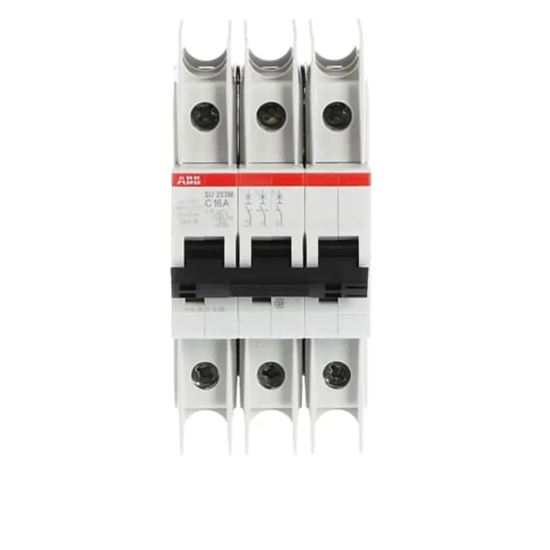 SU203M-C16 Miniature Circuit Breaker C-Char., 10kA, 16A, 3P UL489
