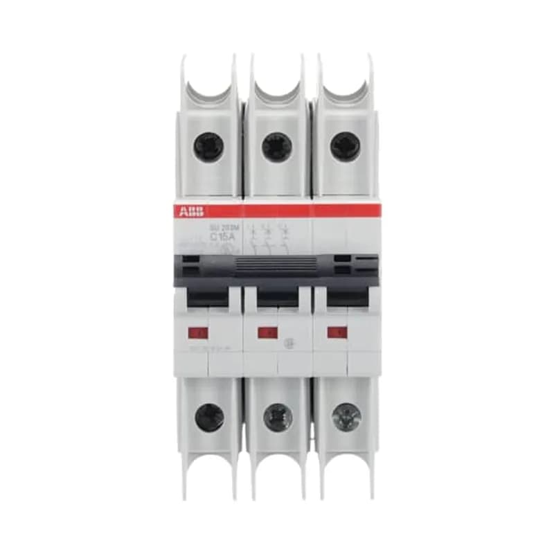 SU203M-C15 Miniature Circuit Breaker C-Char., 10kA, 15A, 3P UL489
