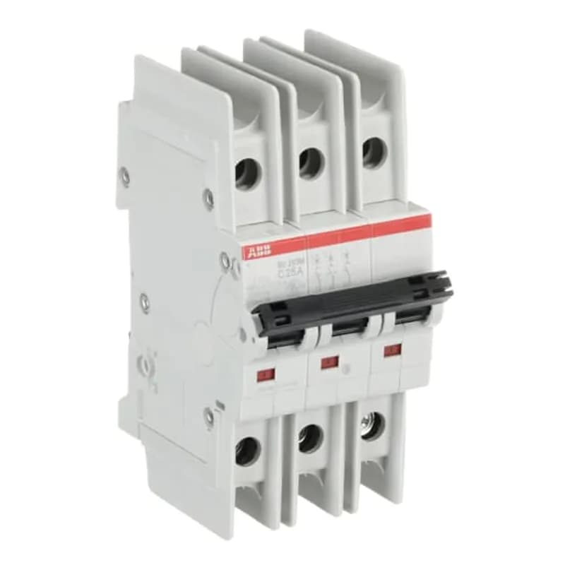 SU203M-C25 Miniature Circuit Breaker C-Char., 10kA, 25A, 3P UL489