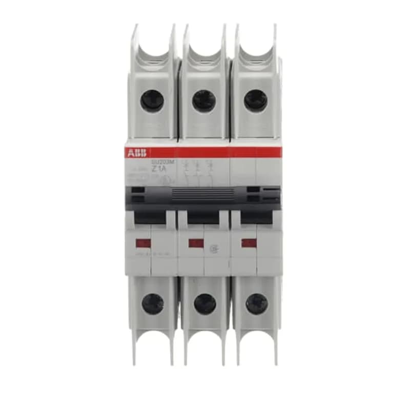 SU203M-Z1 Miniature Circuit Breaker Z-Char., 10kA, 1A, 3P UL489