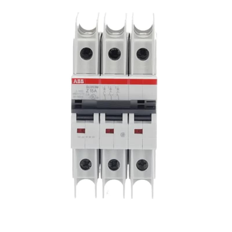 SU203M-Z15 Miniature Circuit Breaker Z-Char., 10kA, 15A, 3P UL489