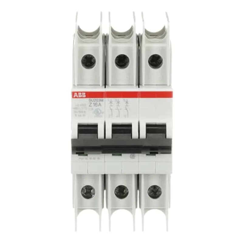 SU203M-Z16 Miniature Circuit Breaker Z-Char., 10kA, 16A, 3P UL489