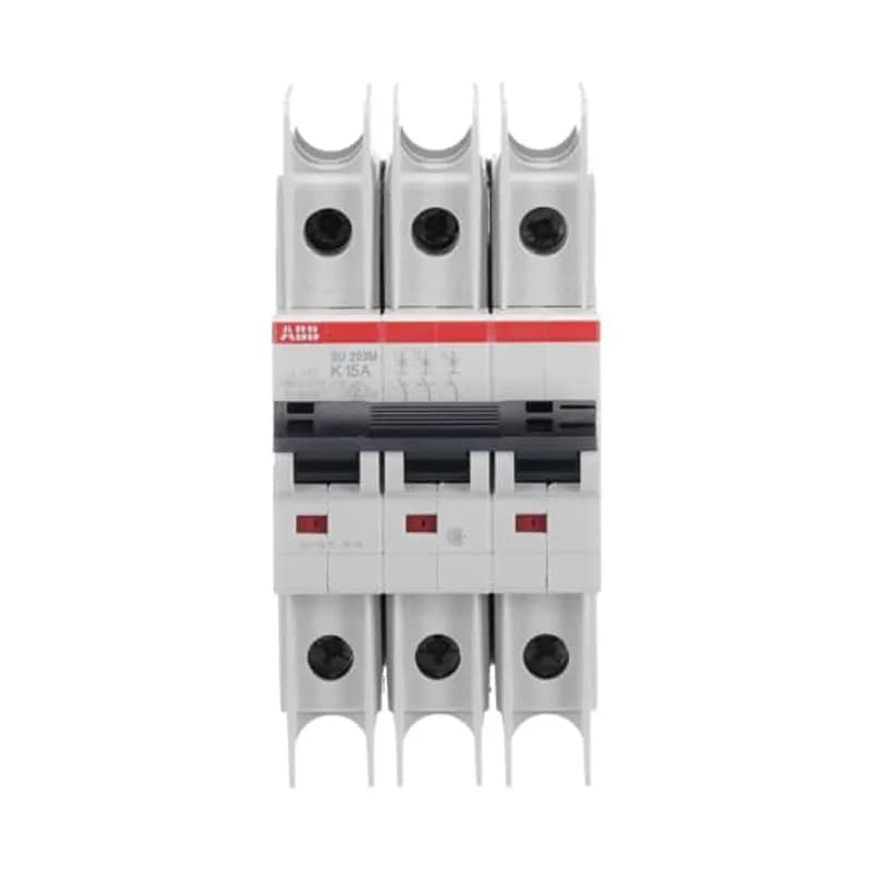 SU203M-K15 Miniature Circuit Breaker K-Char., 10kA, 15A, 3P UL489