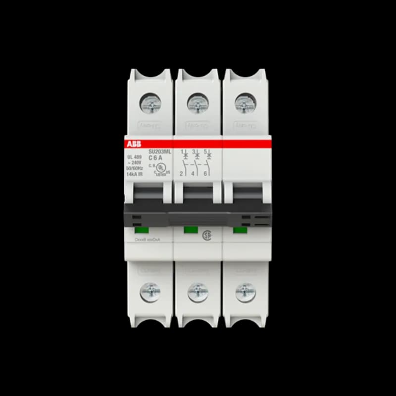 MCB SU200ML 3P C 6A UL 489