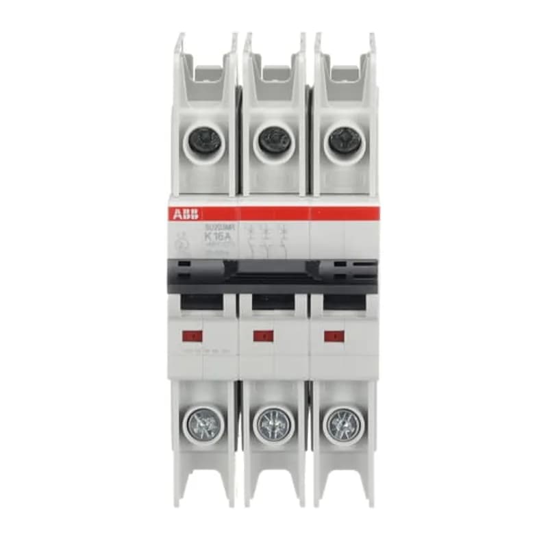 SU203MR-K16 MCB K-Char., 10kA, 16A, 3P, RTT UL 489, Ring Cable Lug