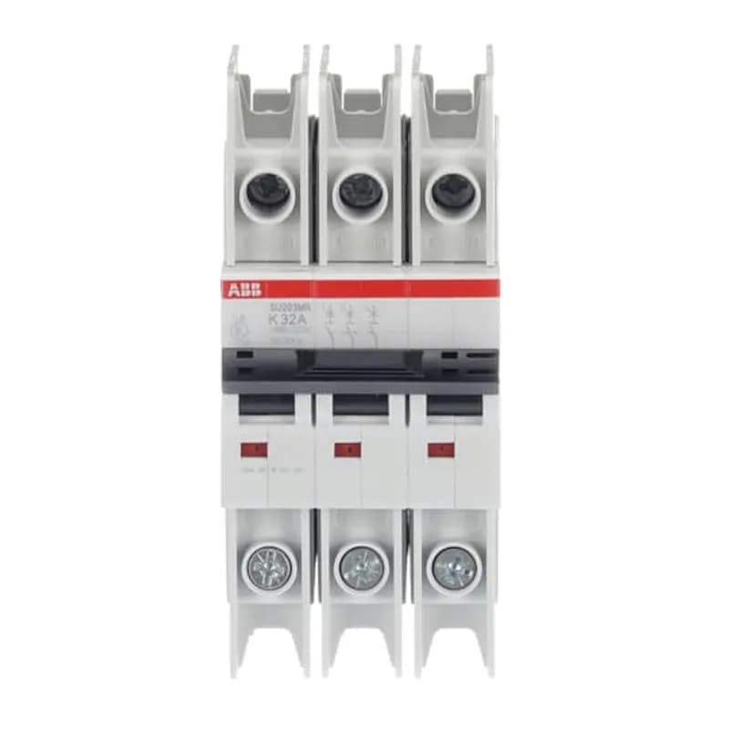 SU203MR-K32 MCB K-Char., 10kA, 32A, 3P, RTT UL 489, Ring Cable Lug