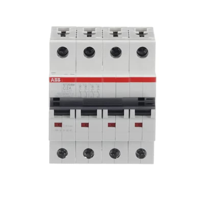 ST204M-C2 Miniature Circuit Breaker ST204M-C2 Miniature Circuit Breaker C-Char., 10kA, 2A, 4P