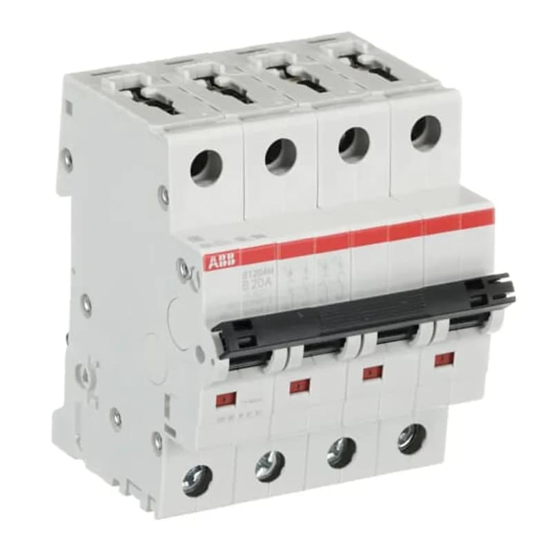 ST204M-B20 Miniature Circuit Breaker ST204M-B20 Miniature Circuit Breaker B-Char., 10kA, 20A, 4P