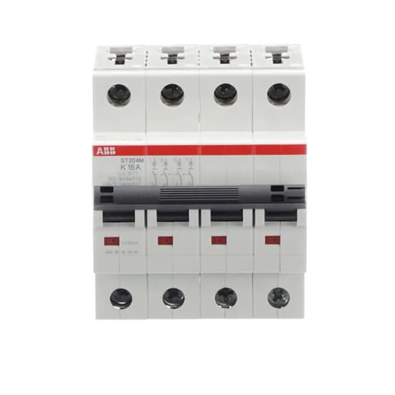 ST204M-K16 Miniature Circuit Breaker ST204M-K16 Miniature Circuit Breaker K-Char., 10kA, 16A, 4P