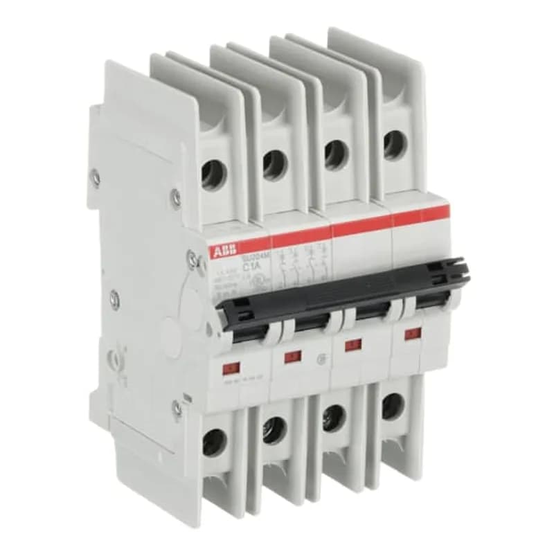 SU204M-C1 Miniature Circuit Breaker C-Char., 10kA, 1A, 4P UL489