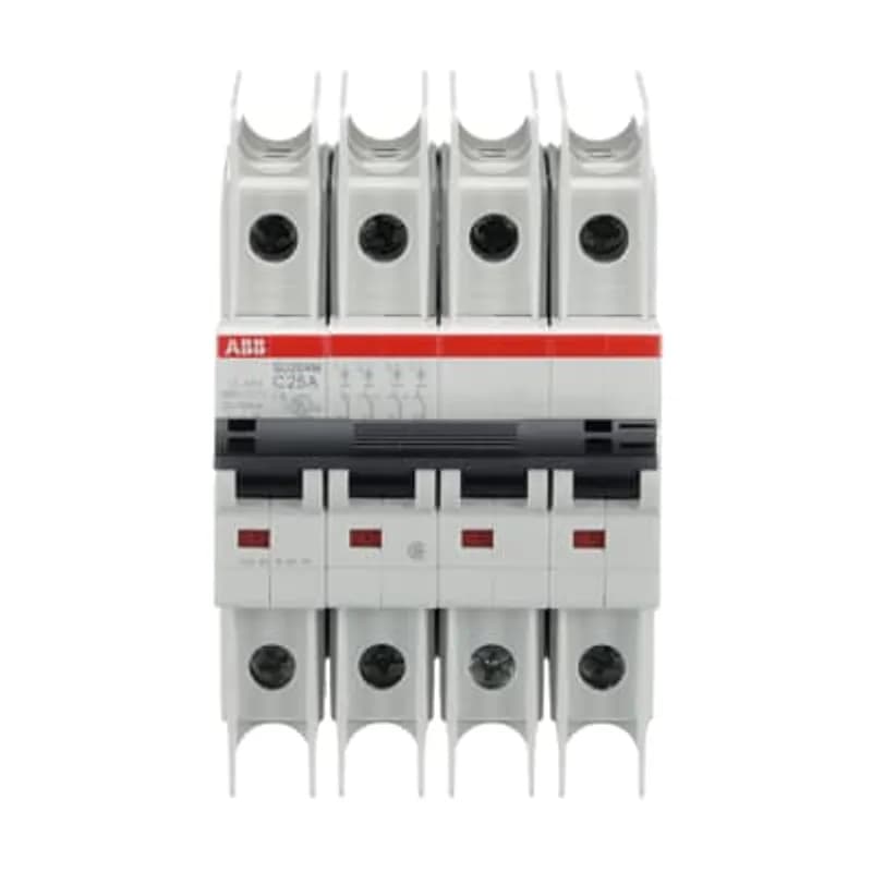 SU204M-C25 Miniature Circuit Breaker C-Char., 10kA, 25A, 4P UL489