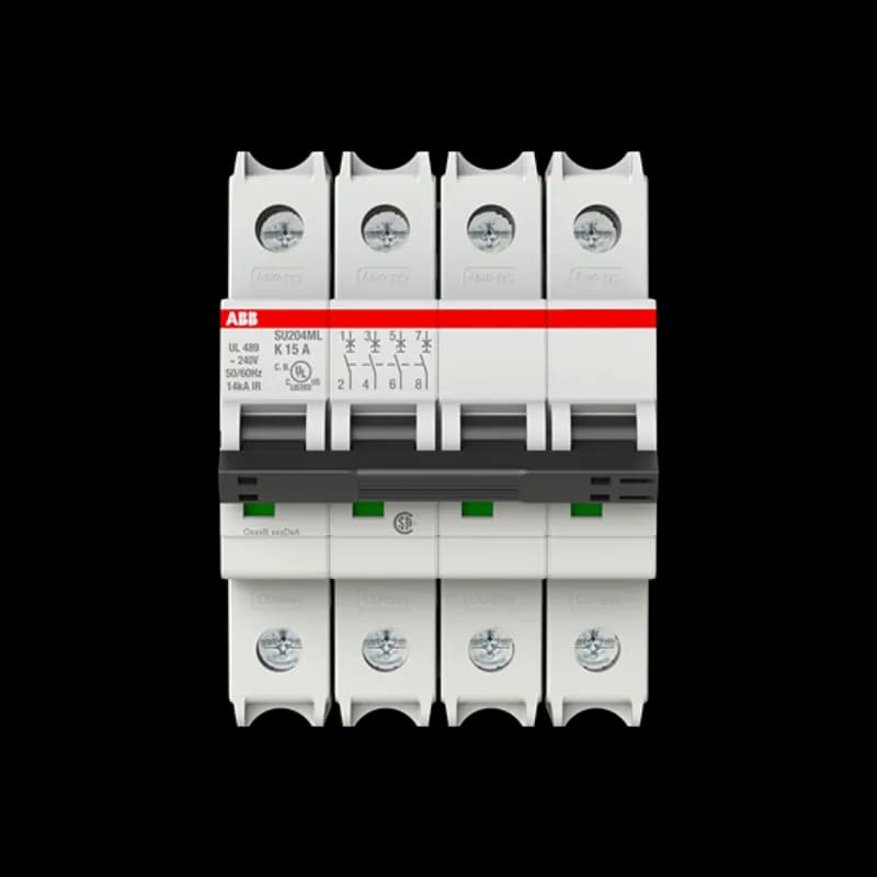 MCB SU200ML 4P K 15A UL 489