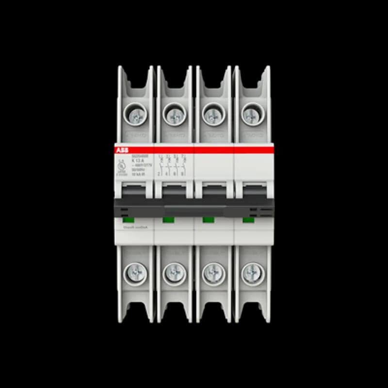 SU204MR-K13 MCB K-Char., 10kA, 13A, 4P, RTT UL 489, Ring Cable Lug