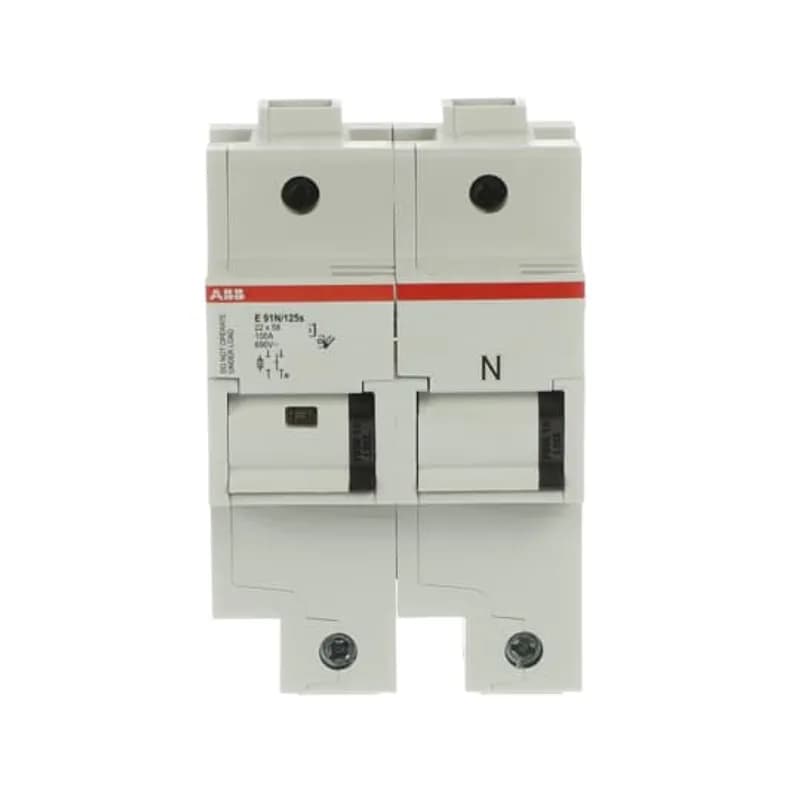 E 90 50/125 fuse holders are appropriate to protect against overloads and short circuits. They are designed for use with cylindrical fuses from 50 to 125 A.