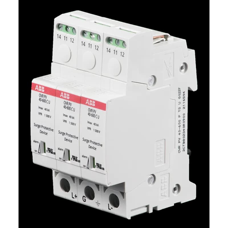SPD,OVR,PV,40KA,600V DC,PLG,W/AUX