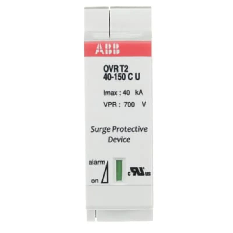 ABB - Electrification OVR T2 2L 40-320PU - Type 4 UL (Type 2 IEC) SPD’s are designed to discharge the currents generated by indirect lightning strikes causing induced or conducted overvoltages on the power distribution network.