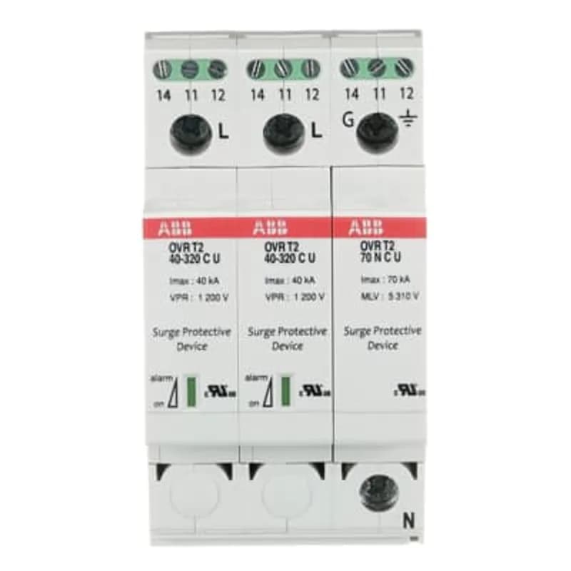 ABB - Electrification OVRT23L15150PU - OVR SPD 3P 15KA 175V P