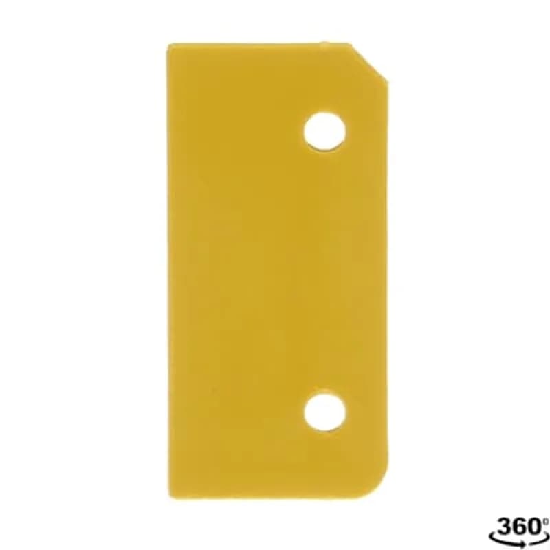 4 distance plates in yellow PBT for Eden DYN/OSSD. Thickness 2.5 mm.