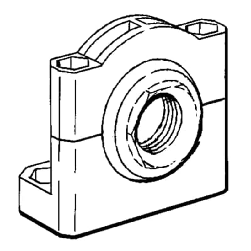 ABB - Electrification 2TLA040007R0200 - Adjustable mounting bracket with rotational knuckle for 18mm barrel style sensors.
