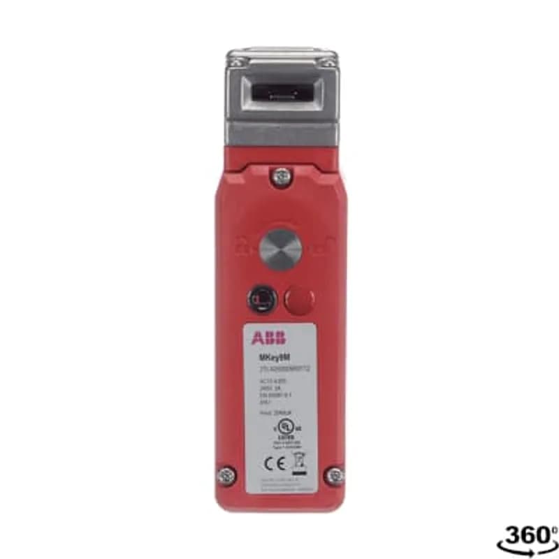 Mechanical Solenoid Safety interlock switch, rugged polyester housing and stainlesss steel head, electro-magnetic lock (power to lock), 1800N holding force. 24VDC coil, 2NC+ 1NO(locked)+2NC+ 1NO (actuator inserted). 1x M20 conduit entry. Delivered with standard key.