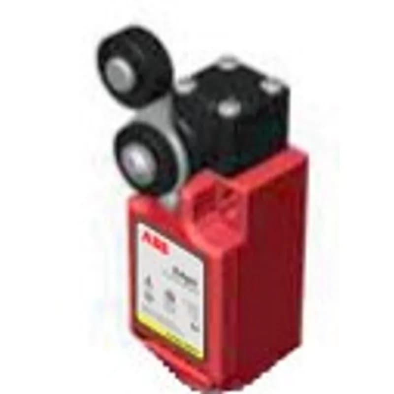 Safety limit switch, 2NC + 1NO contacts, 1/2NPT conduit entry, plastic, with roller lever.