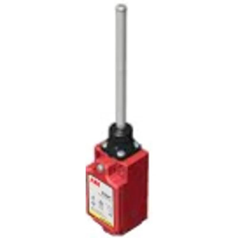 Safety limit switch, 2NC + 1NO contacts, 1/2NPT conduit entry, plastic, with spring lever.