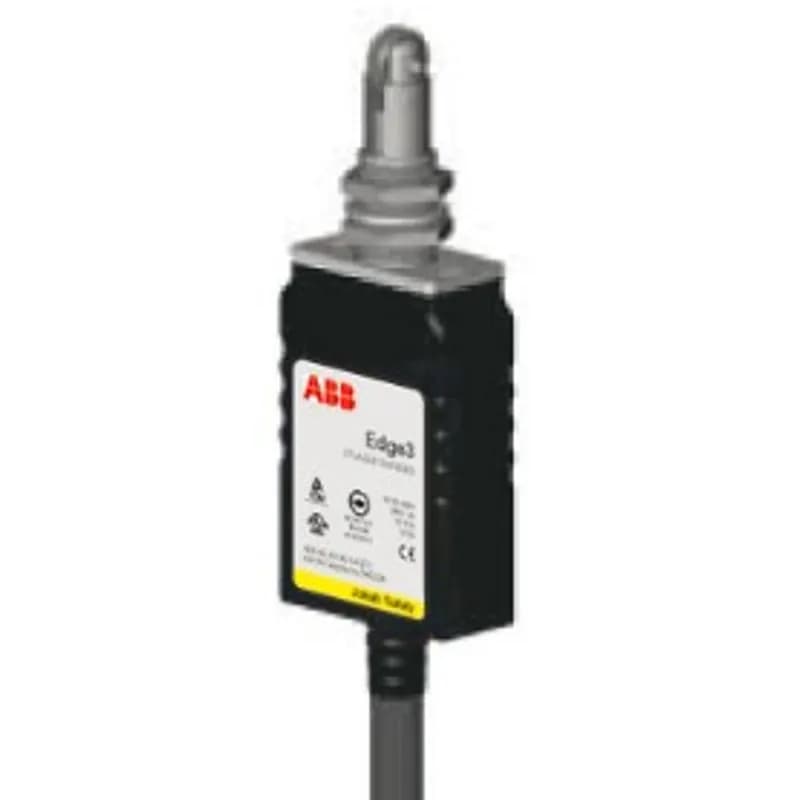 Safety limit switch, 2NC + 1NO contacts, 3m cable side exit, die cast, with panel mount roller.