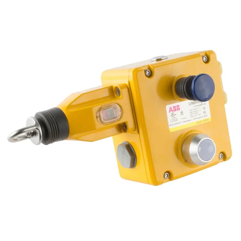 ABB - Electrification 2TLA050208R1232 - Rope Pull Emergency Stop, die cast housing , with 1/2NPT entry, 4NC + 2NO, for rope pull installation to the right, for spans up to 100m (1 rope pull) or 125m (2 rope pulls), with 24VDC