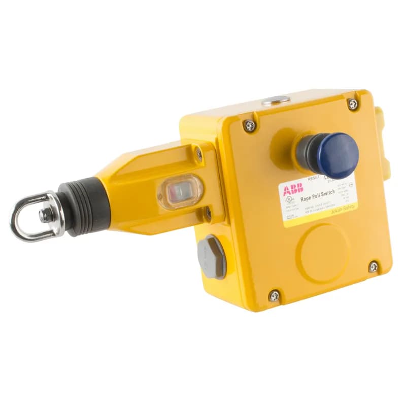 Rope Pull Emergency Stop, die cast housing , with 1/2NPT entry, 4NC + 2NO, for rope pull installation to the right, for spans up to 100m (1 rope pull) or 125m (2 rope pulls)