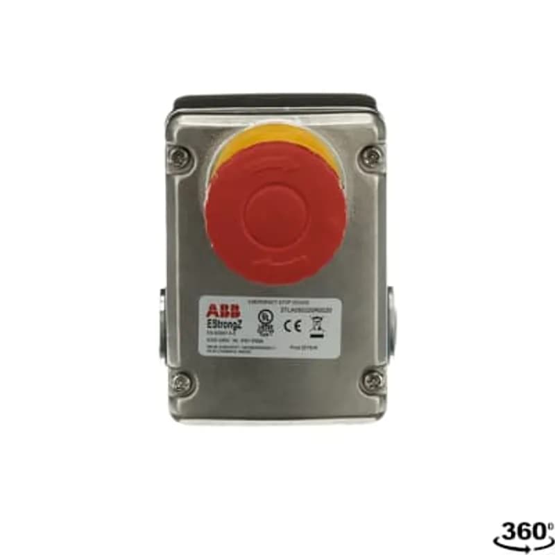 Emergency stop, stainless steel housing, 3xM20 conduit entry, 2NC+2NO
