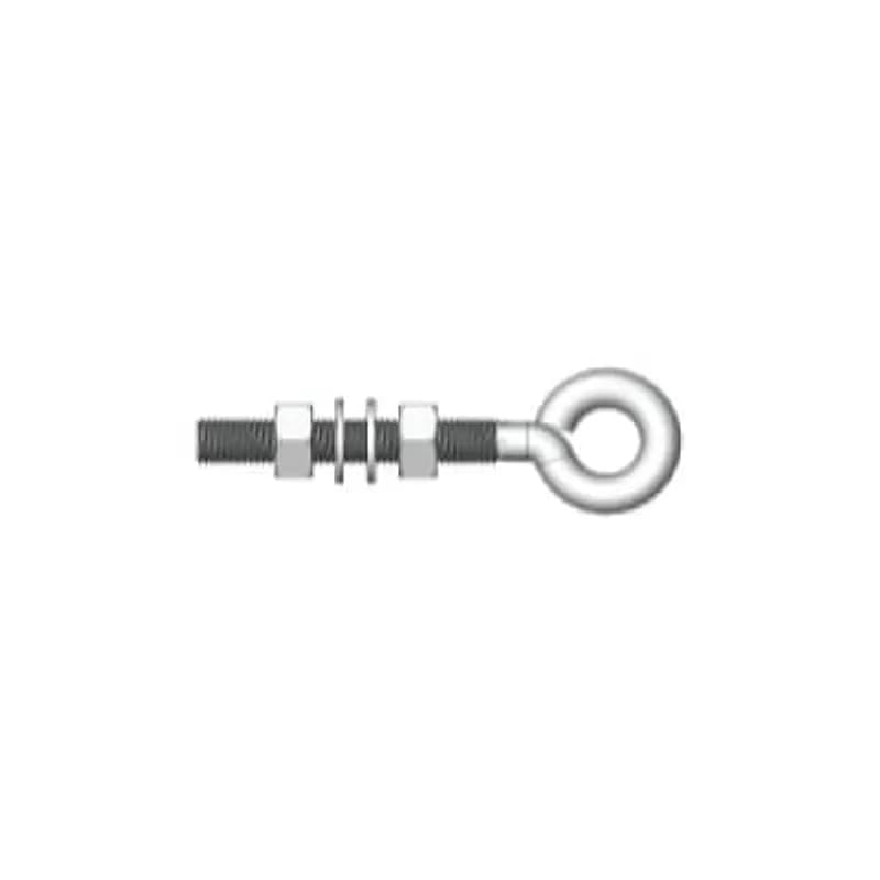 Eyebolt M8x1.25 for Rope Pull Emergency Stop systems, 8 pcs, Stainless Steel.