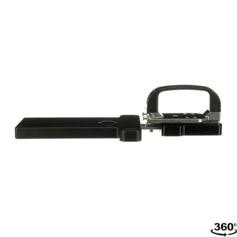 Front slide handle for GKey4. Can be mounted on hinged doors and on sliding doors, both on the left and on the right. Includes a mounting plate for GKey4.